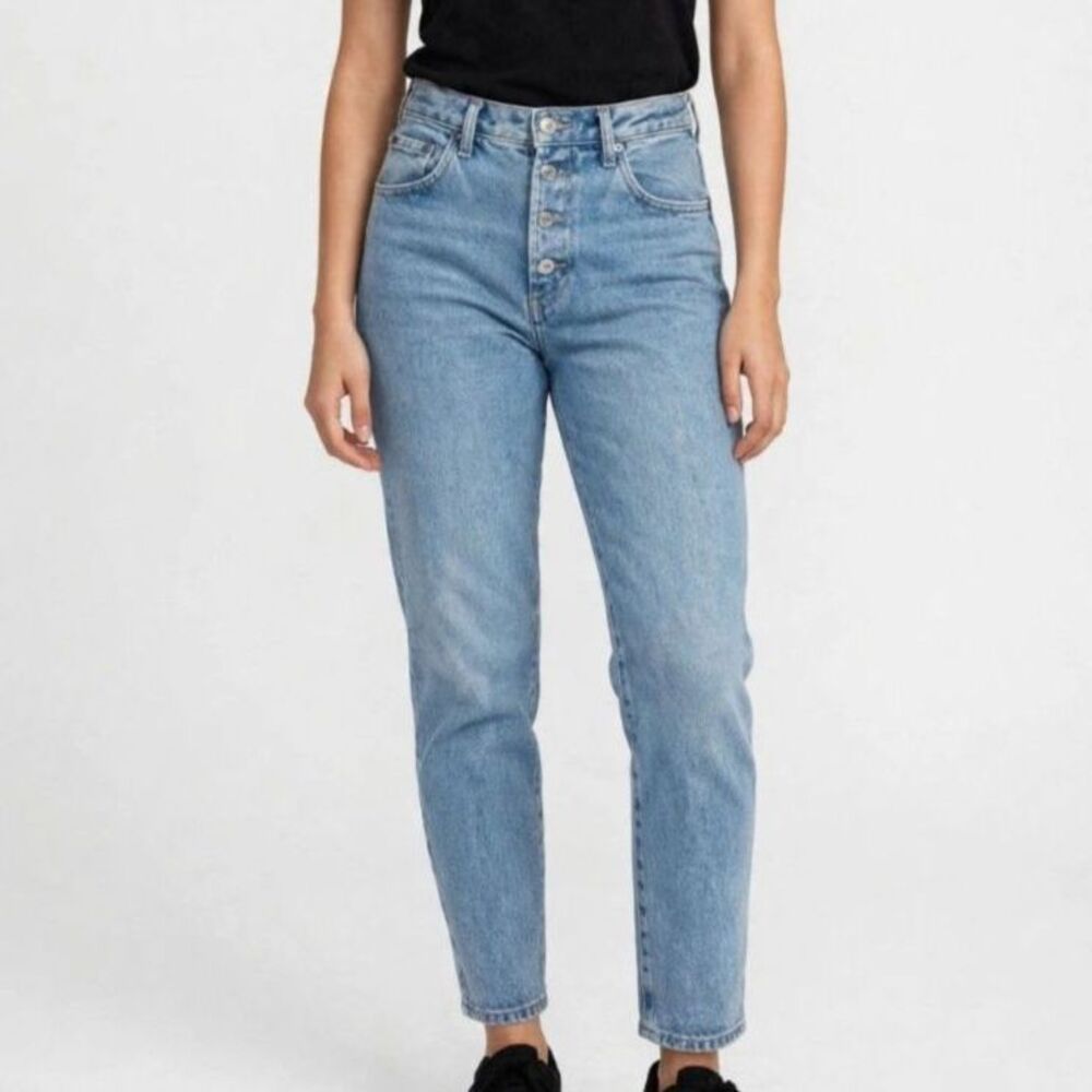 Vintage Calvin Klein Sport Made in USA Button Fly High Rise Mom Jeans Size 10